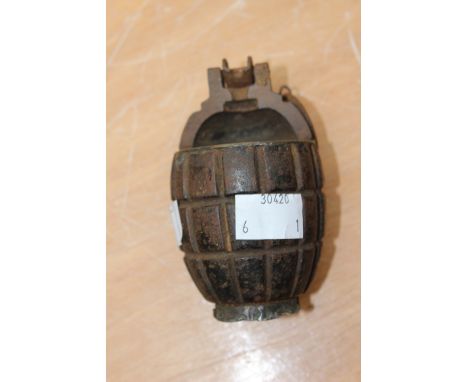 British World War One  No. 5 MK1 hand grenade made into an inkwell 