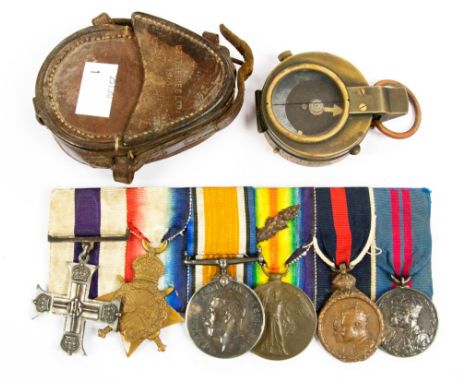 World War One, Military Cross group of six medals to Harry Sibree (Spencer) Price Captain 16th London Regiment, Military Cros
