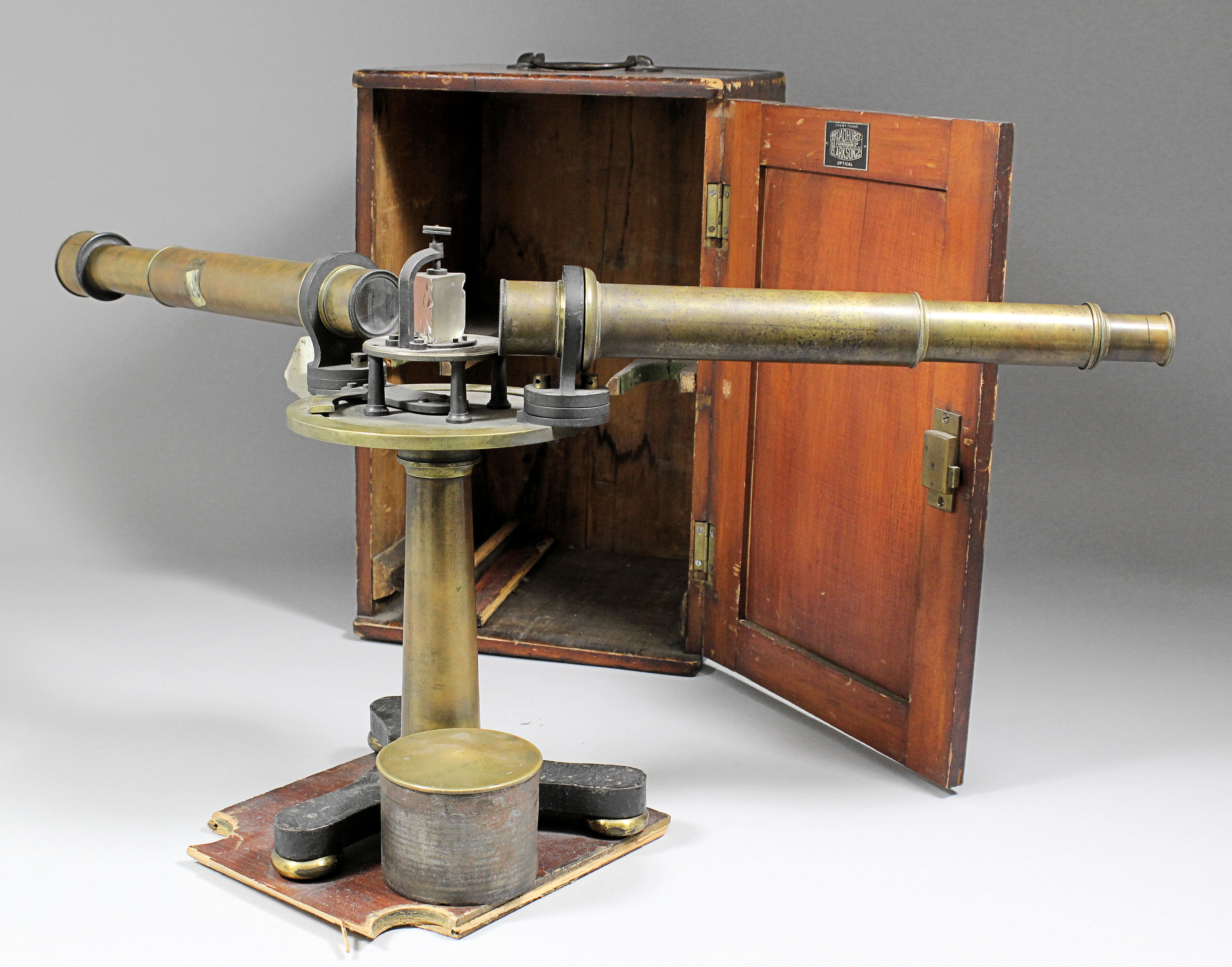 A 19th Century brass Spectrometer by John Browning, London, complete