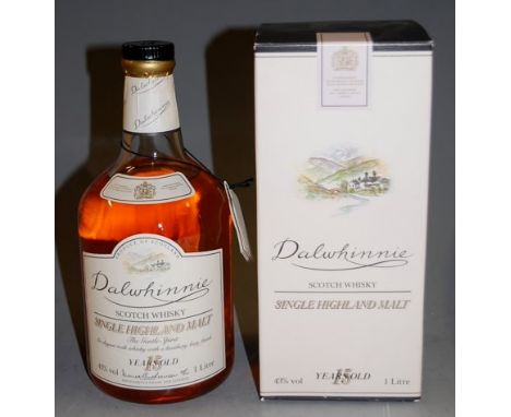 Dalwhinnie 15 year old single Highland malt Scotch Whisky, 100cl, 43%, one bottle in carton