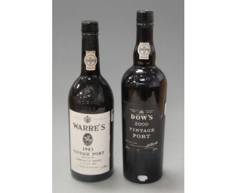 Warre's 1983 vintage Port, one bottle; and Dow's 2000 vintage port, one bottle (2)