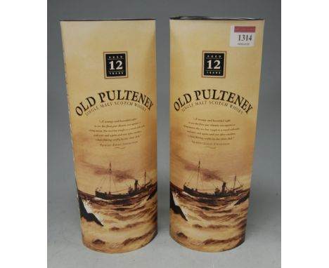 Old Poulteney single malt Scotch Whisky, aged 12 years, 70cl, 40%, two bottles in cartons