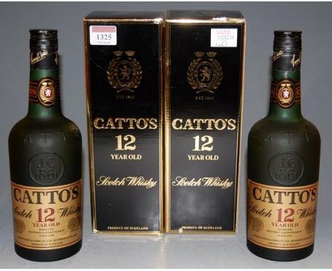 Catto's 12 year old Scotch Whisky, 70cl, 40%, two bottles in cartons