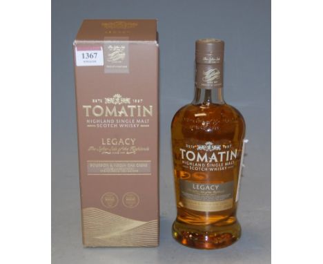 Tomatin Legacy Highland single malt Scotch Whisky, 70cl, 43%, one bottle in carton