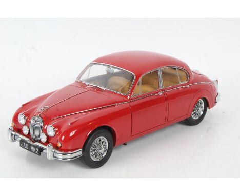 A Model Icons Jaguar Mark II, 1:18 scale in red, 26cm long&nbsp;