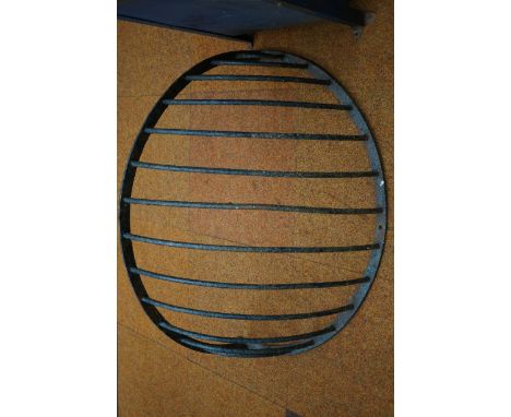 Large original heavy cast iron hay trough