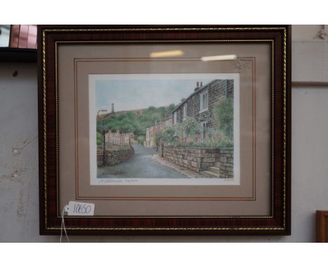 B Tomlinson limited edition signed print Holcombe village 