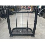 *NO RESERVE* Black Metal Tube Weight Rack