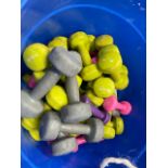 *NO RESERVE* Tub Of Assorted Physical Studio Dumbbells