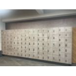 *NO RESERVE* A Bank Of 100 Day Lockers