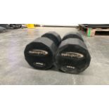 *NO RESERVE* Pair Of 40KG Eurosport Dumbbells