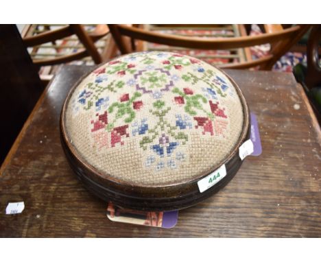 A tapestry footstool