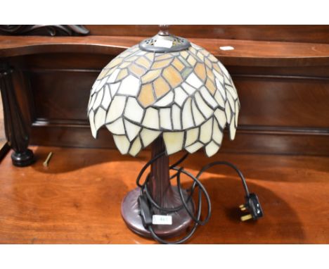 A modern Tiffany style table lamp