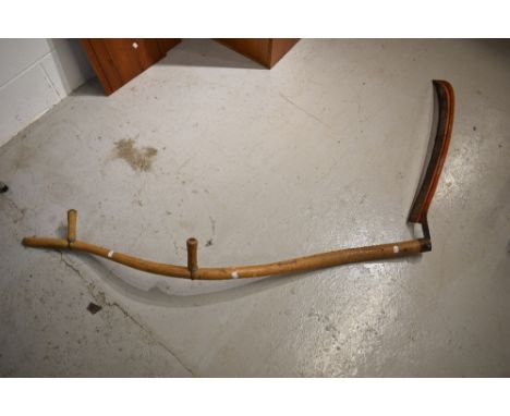 A vintage scythe