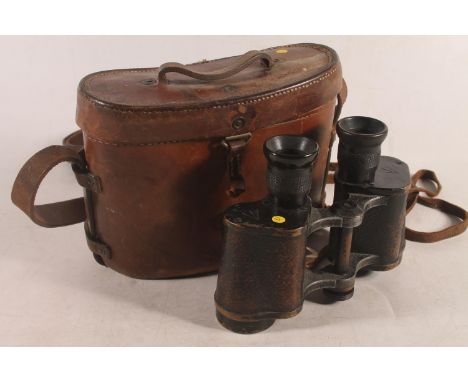 Pair of German Carl Zeiss 6x30 binoculars, the case stamped 'Binocular Prismatic mkII Magnification 6, No1367' and with War D