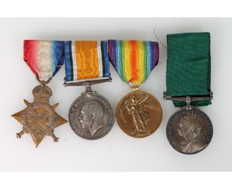 Medals of 7817 Corporal A Walker of the Highland Light Infantry and Bombay, Baroda &amp; Central India Railway Volunteer Rifl