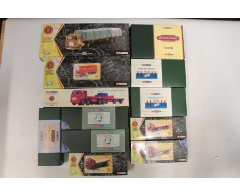 Corgi diecast British Road Services model vehicles to include CC12603 Scammell Crusader Sheeted Flat Trailer BRS Eastern, 222