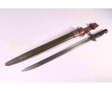 United States of America USA American model M1917 sword bayonet, the blade ricasso stamped 'US 1917 REMINGTON', blade length 