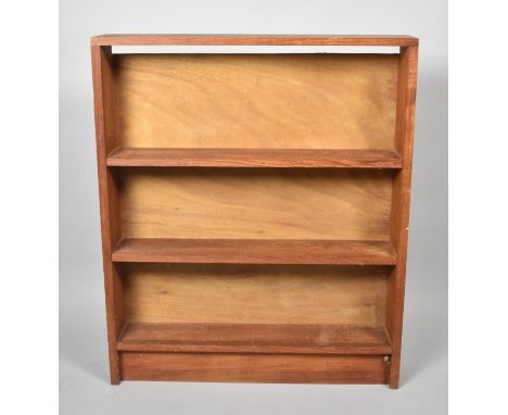 A Mid 20th Century Four Shelf Open Bookcase, 76cm wide 