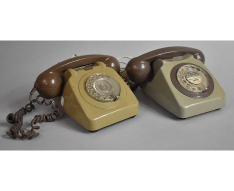 Two Vintage Two Tone Telephones 