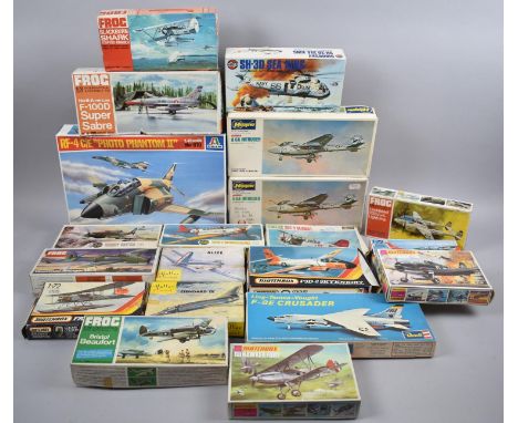 A Collection of Twenty Model Aeroplane Kits, Various Makes 