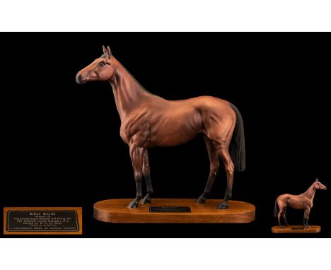 Beswick - Connoisseur Hand Painted Model Horse Figure ' Red Rum ' Style One. Model Num 2510. The Aintree Grand National Winne