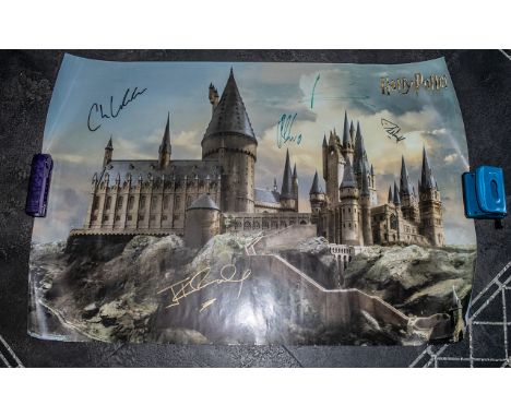 Harry Potter Unusual Rare Promo Poster Signed By J K Rowling & All Directors.  This item is a very rare & special item, and a