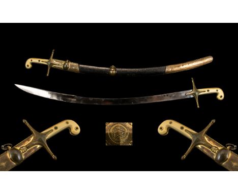 A Rare And Impressive Dragoon Guards Officers Mameluke Sword And Dress Scabbard Probably By Prosser, Swordmaker To The King T