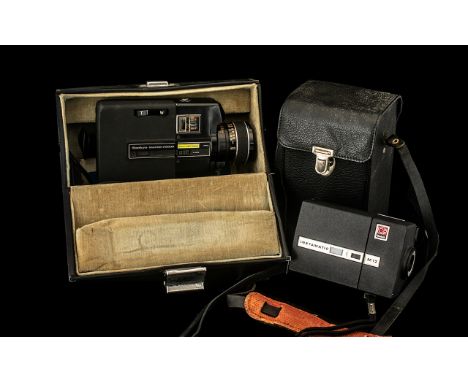 Camera Interest - A Boxed Sankyo Macro-Focus Super MF - 303/404 Mint In Original Box, Together With A C Kodak Instamatic Movi