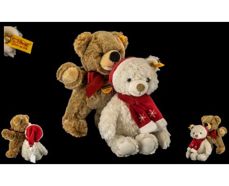 Steiff Original Cosy Friends Teddy Bears ( 2 ) In Total. Complete with Steiff Tags and Labels. Each Teddy Bear 11 Inches - 27