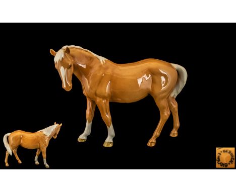 Beswick Hand Painted Horse Figure ' Mare ' Facing Left. Model No 976. Designer A. Gredington. Issued 1961 - 1983. Height 6.75