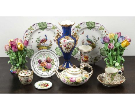 Group of porcelainEnglish, to include a Worcester kakiemon cup and saucer, Copeland, Staffordshire, Spode and other pieces (1