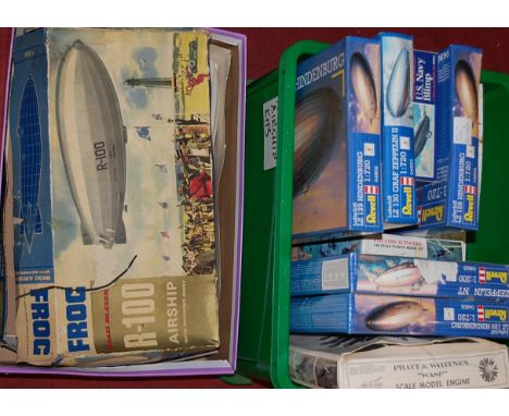 Two boxes of model Airship kits