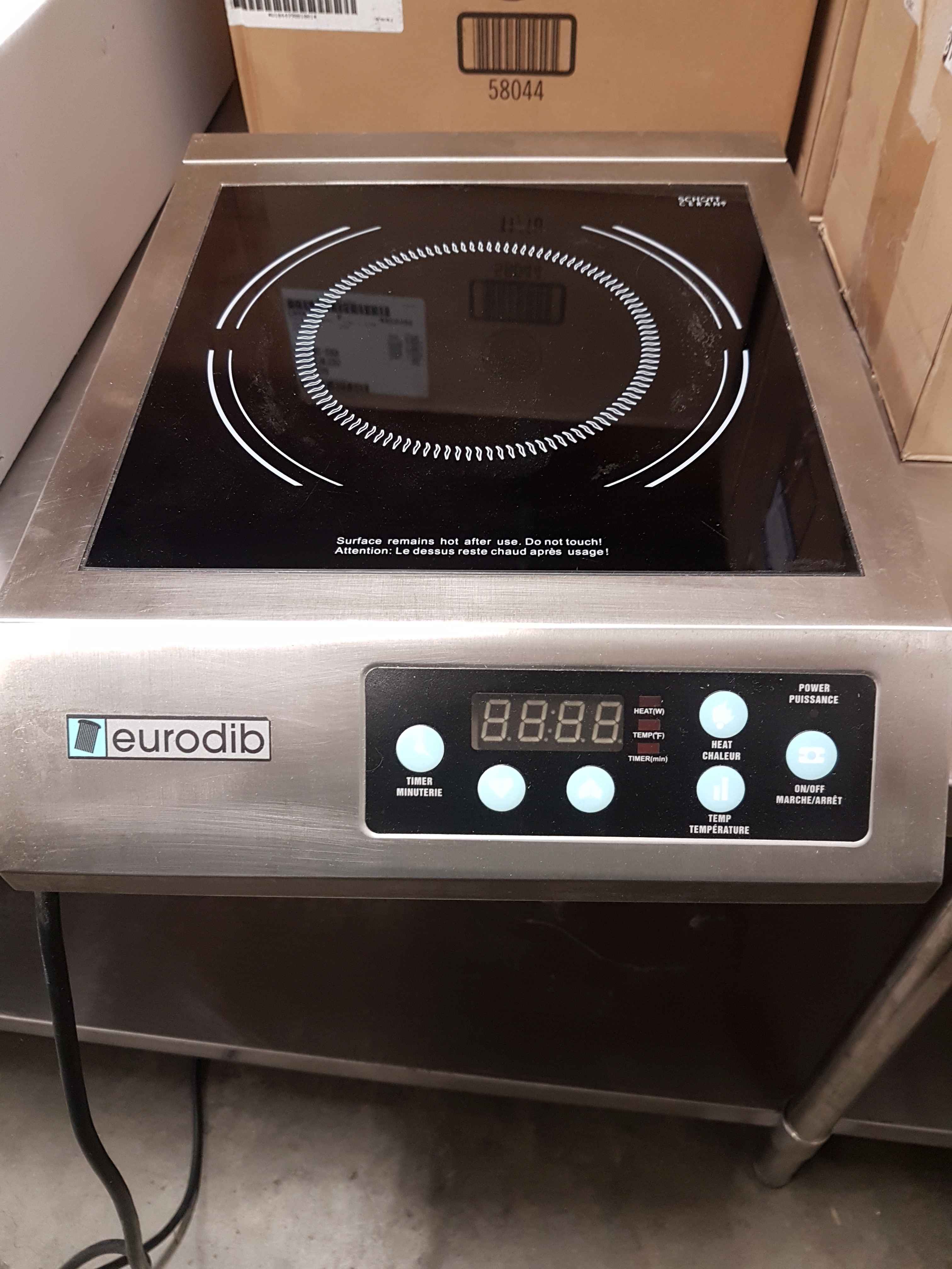 Eurodib Induction Hot Plate 1800 Watts, LikeNew rental return (1