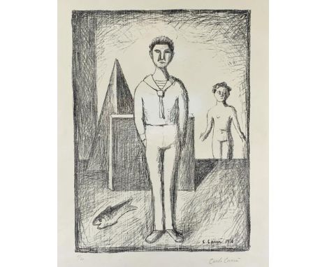 CARLO CARRA (Italian, 1881-1966) limited edition (8/60) lithograph, Sailor, signed and numbered in pencil, dated in the print