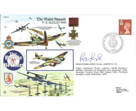 Battle of Britain The Major Assault 9-12 August 1940 RAFA 5 signed by Wing Commander R. A. B Learoyd V. C. WW2 RAF Battle of 