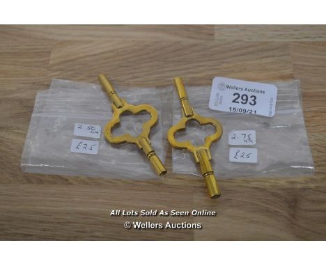 BRASS CARRIAGE CLOCK KEYS,SIZE 275,2.50