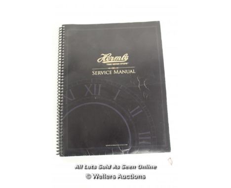 THE HERMLE SERVICE MANUAL BY ROY A. HOVE, FITH PRINTING 2002 