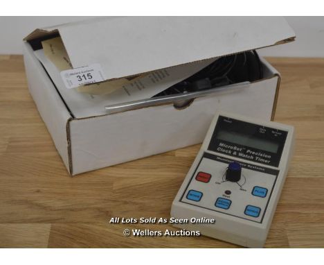 MICROSET PRECISION CLOCK AND WATCH TIMER 