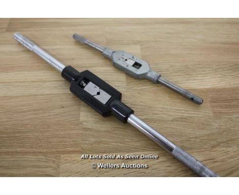 TWO WATCH MAKERS TAP WRENCHES INCLUDING M1-10 AND RADIUS ARM TOOL 