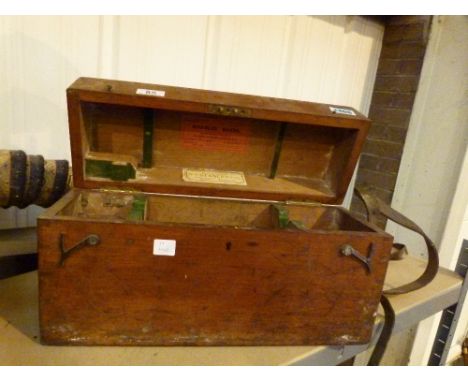 Charles Baker microscope fitted box - box only 
