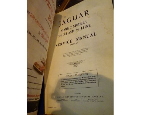 Vintage workshop manual for Jaguar Mk II model