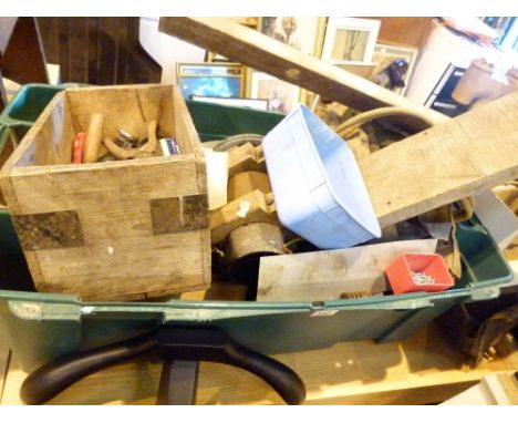 Large quantity of tools and a vintage tool box
