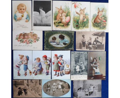 Tony Warr Collection, Postcards, a selection of approx. 90 cards of children with many published by Tuck inc. Series 9838 Pen