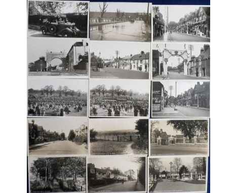 Postcards, Herts, a good RP selection of 27 cards of Bushey Herts inc. Jubilee Decorations, Coronation Arch, Jubilee Day Bush