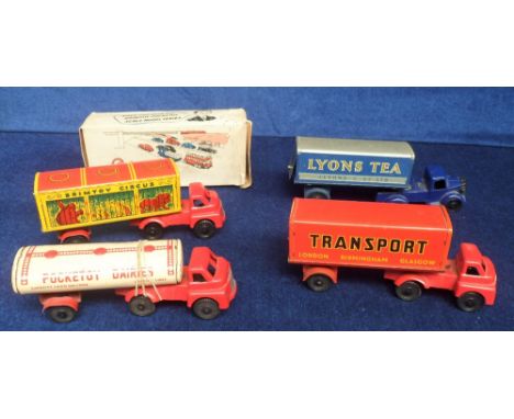 Toys, Wells Brimtoy Pocketoys Articulated Lorries, No.543 Circus Lorry, in original box, loose Lyons Tea, Transport Lorry and