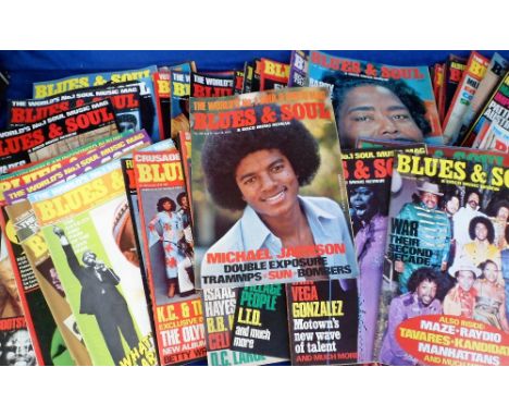 Blues and Soul Magazines, approx. 75 magazines dating from 1978 to 1981. Artists featured on the cover include Michael Jackso