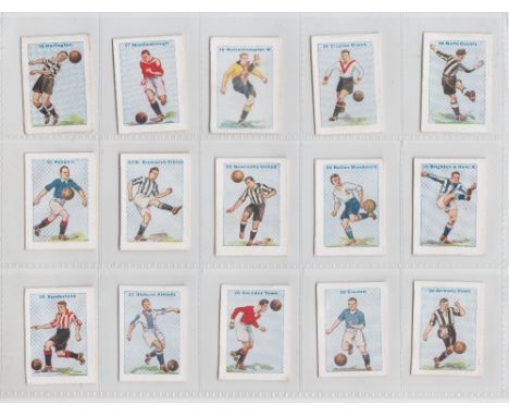 Trade cards, Thomson, Football Team Cards, 'K' size, 62/64 missing nos 43, &amp; 45 (gen gd)