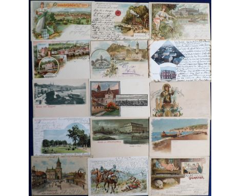 Tony Warr Collection, Postcards, a collection of approx. 120 mainly early cards of Western Europe with many Gruss Aus cards f