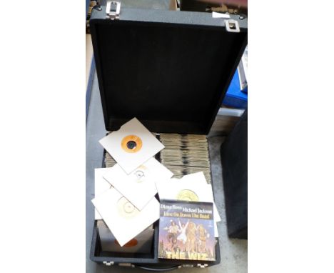 Vinyl Records, approx. 280 ex-riverboat DJ 45rpm records mostly 1970s/80s, wide range of styles and artists inc. David Bowie,